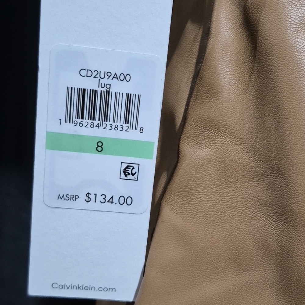 Calvin Klein Beige Leather Apparel - Picture 4 of 6